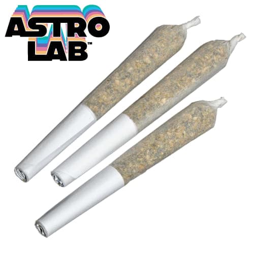 Astrolab - Pineapple Orange Peel 3 x 0.5g Live Rosin Infused Pre-Rolls