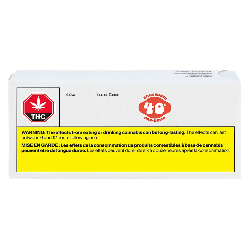 Back Forty - Lemon Diesel 10 x 0.35g Pre-Rolls by Back Forty - Pre-Rolls