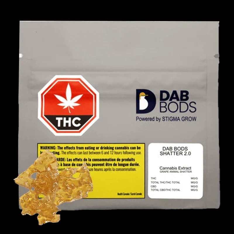 Dab Bods - Dab Bods Grape Animal 2.0 1g Shatter by Dab Bods - Concentrates