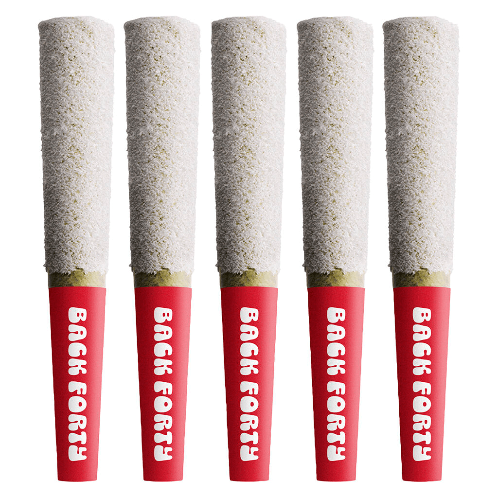 Back Forty - Frosted Icicles Sour Cherry 5 x 0.5g Infused Pre-Rolls by Back Forty - Infused Pre-Rolls
