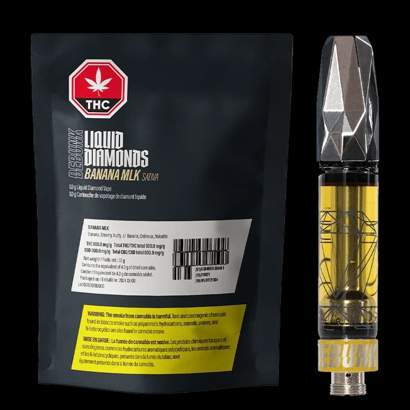 DEBUNK - Banana MLK Liquid Diamond 1g Prefilled Vape Cartridge by DEBUNK - Vape Carts