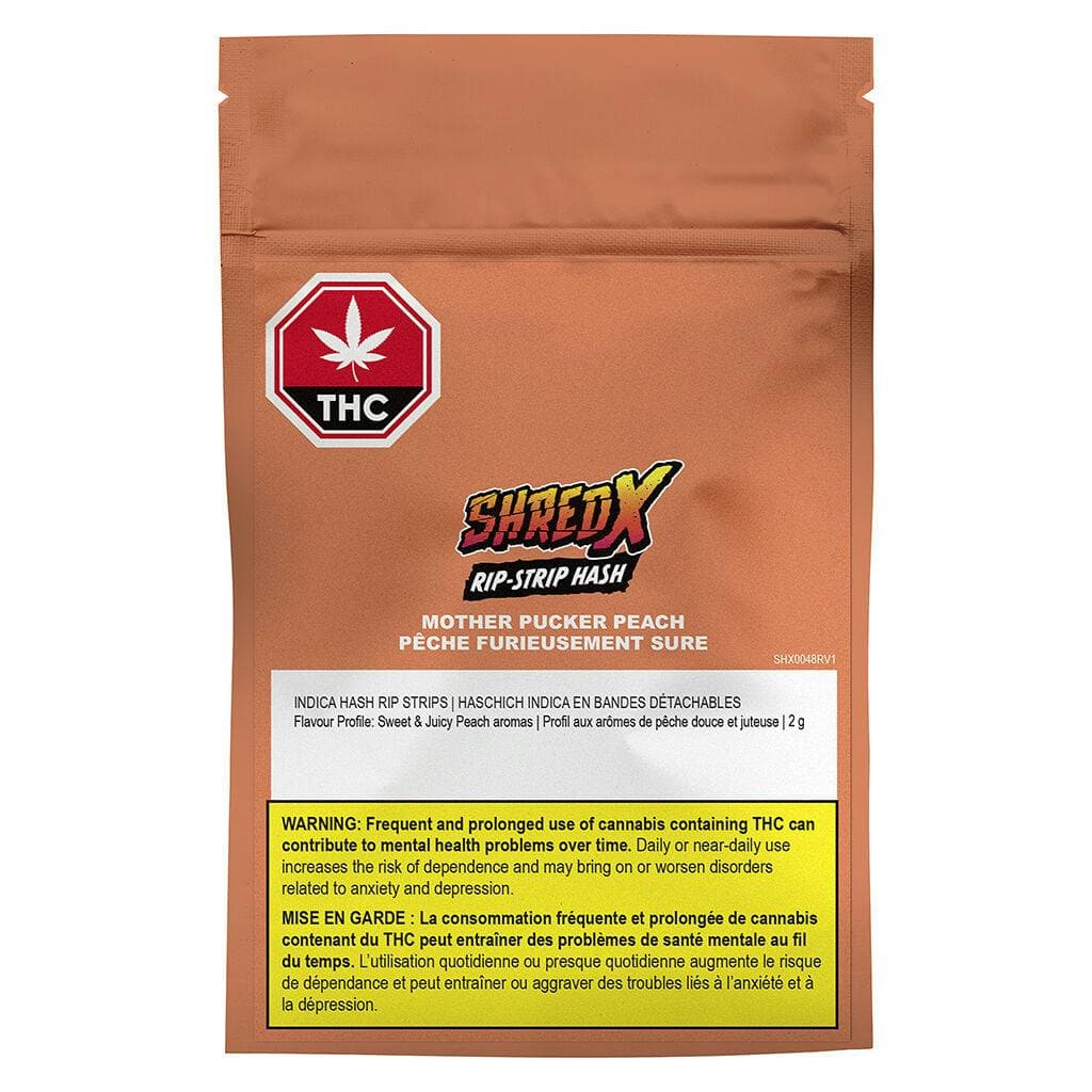 SHRED X - Mother Pucker Peach 10 x 0.2g Hash RIP STRIPS by SHRED X - Concentrates