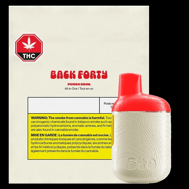 Back Forty - Back Forty Punch Bowl 0.95g Disposable Vape Pen