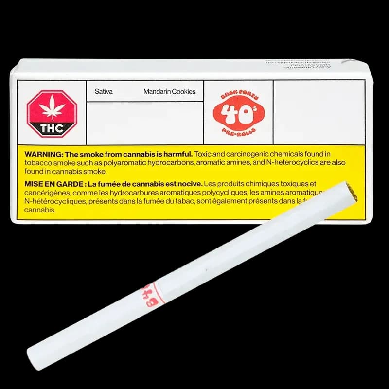 BACK FORTY MANDARIN COOKIES 10 x 0.35 G PRE-ROLLS