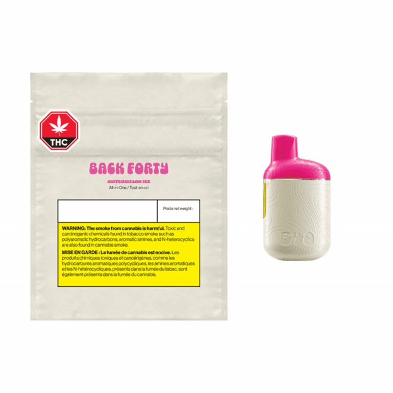 Back Forty - Back Forty Watermelon Ice 0.95 g Disposable Vape Pen