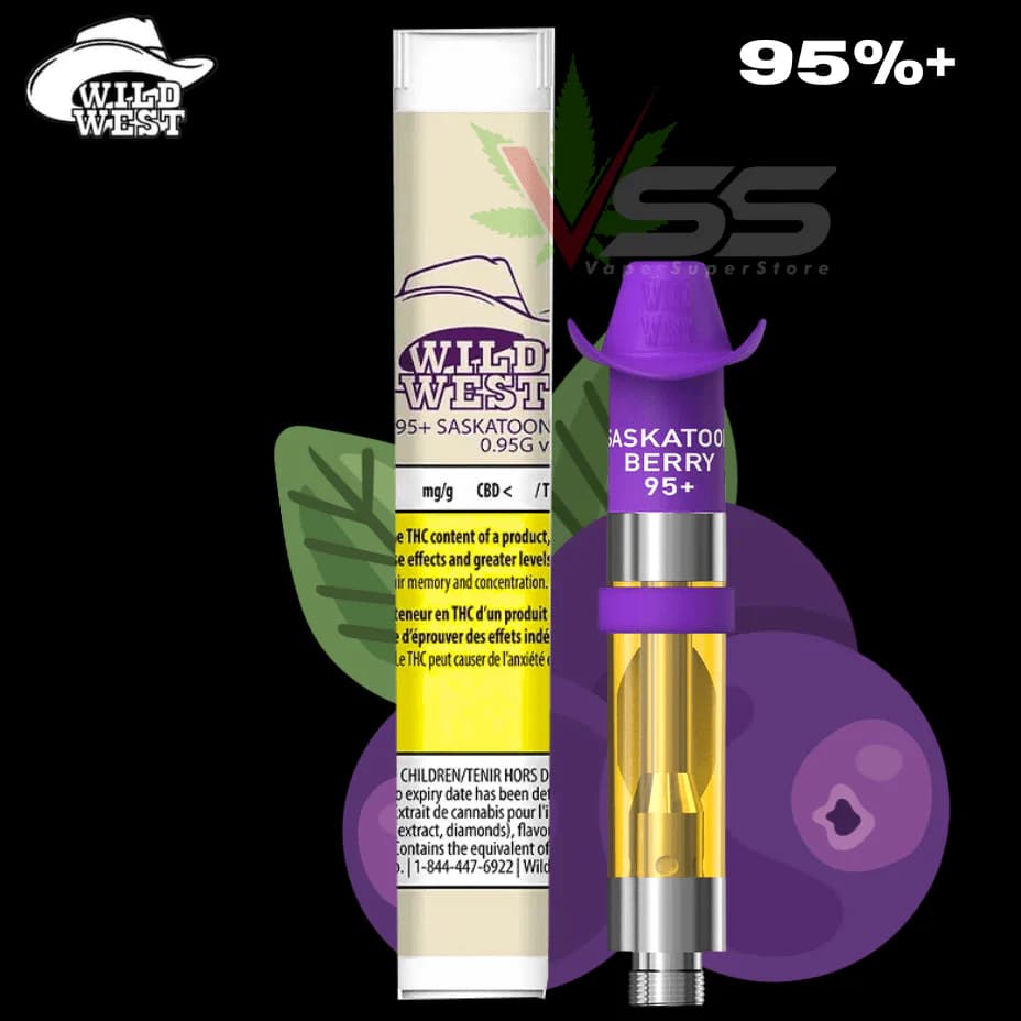 Wild West 96+ Saskatoon Berry Liquid Diamonds 510 0.95g 0.95g — Vape Carts