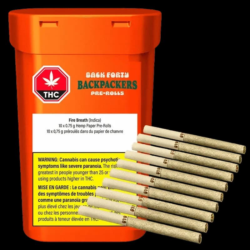 Back Forty Back Forty - Backpackers Fire Breath 10 x 0.75g Pre-Rolls 7.5g — Pre-Rolls