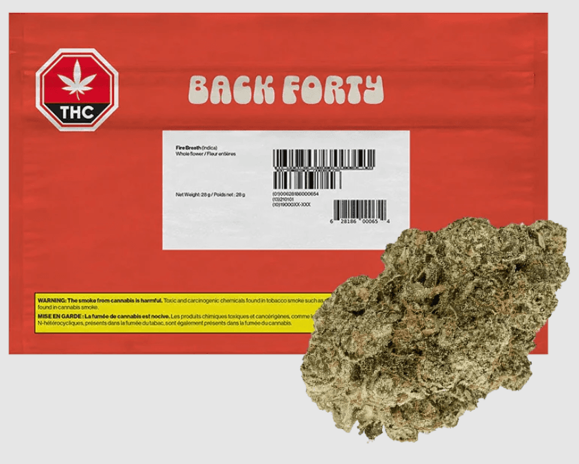 Back Forty - Fire Breath 28g Dried Flower by Back Forty - Flower
